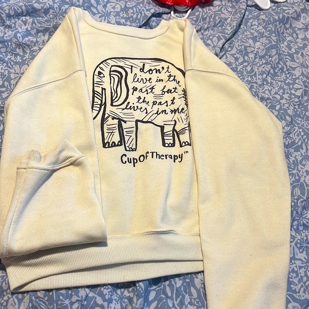 the sweetest crew neck for slightly chilly days.